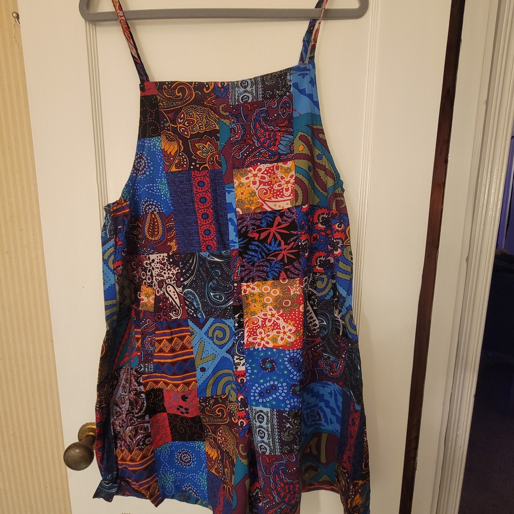 Colorful Patchwork Boho Romper